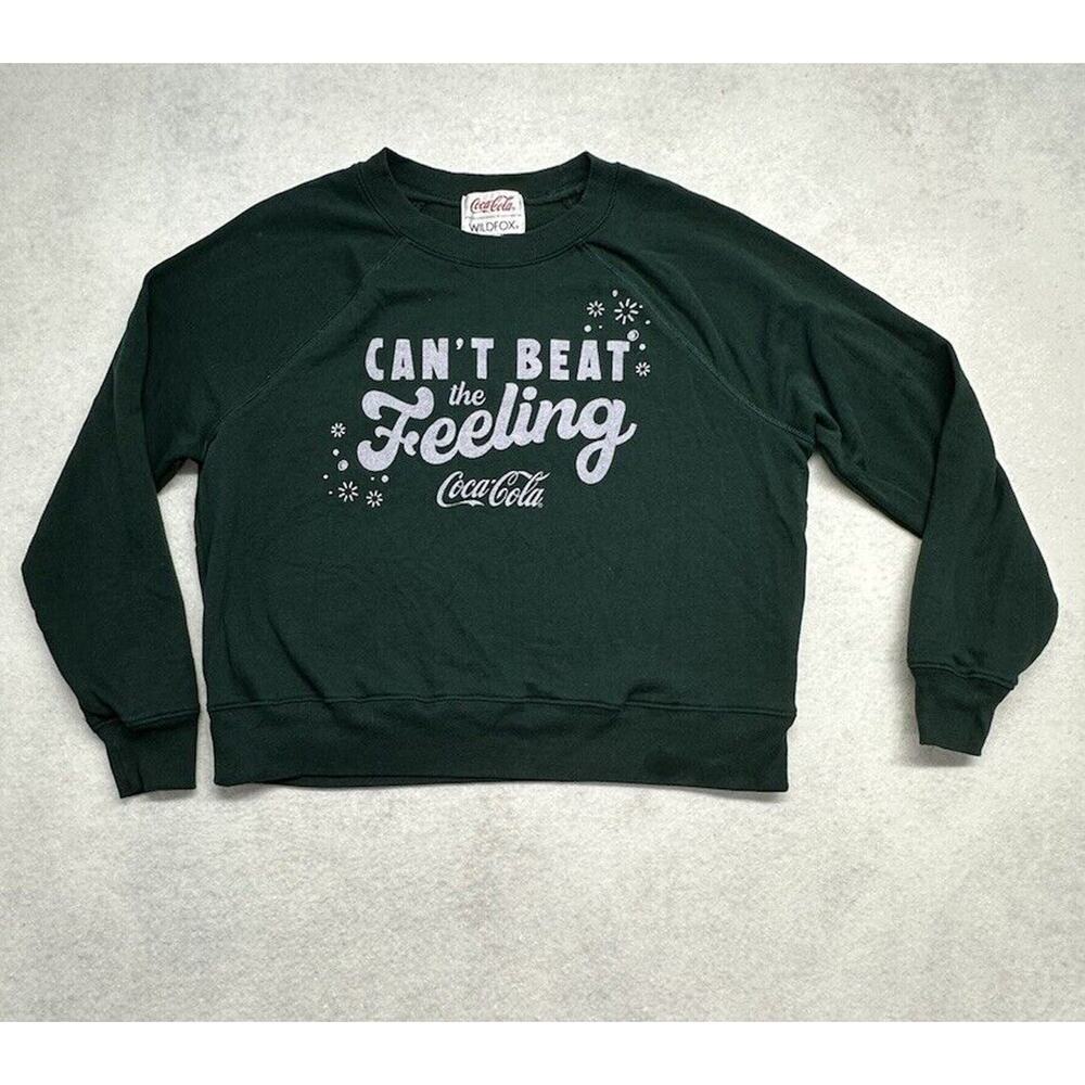 Wildfox Coca Cola Cant Beat The Feeling Sweatshirt Lmtd Ed‎ Green Small Pullover